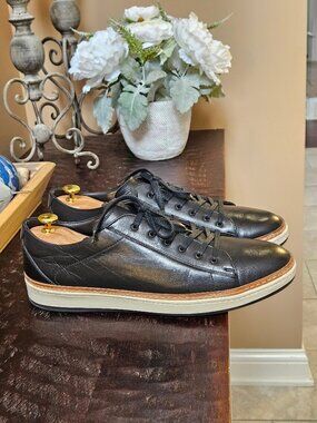 To Boot NY Men's Welted Leather Sneakers, Black, Sz 13